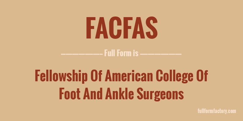 facfas-full-form