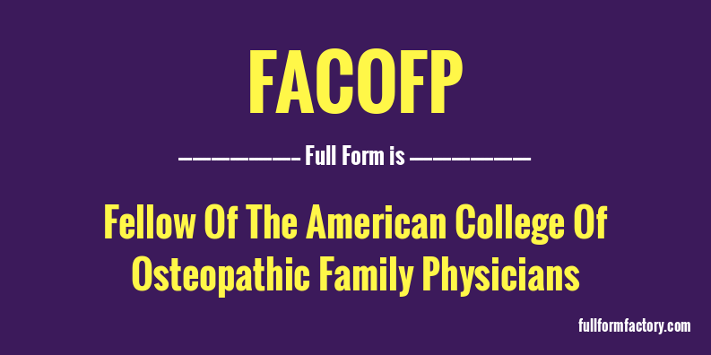 facofp-full-form