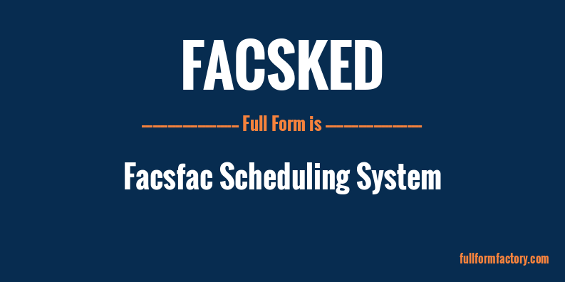 facsked-full-form