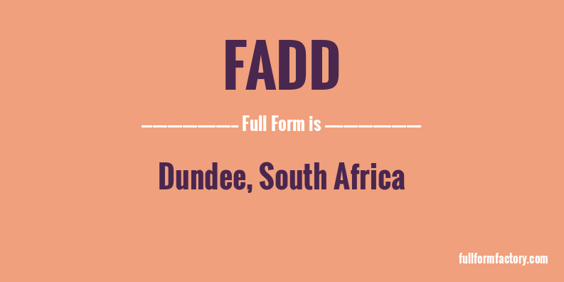 fadd-full-form