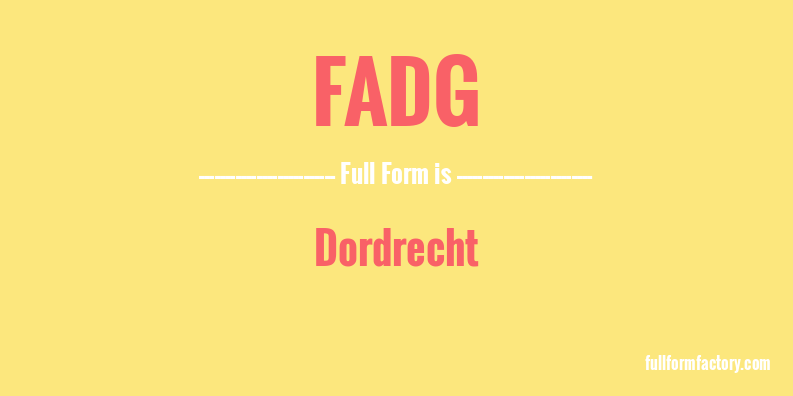 fadg-full-form