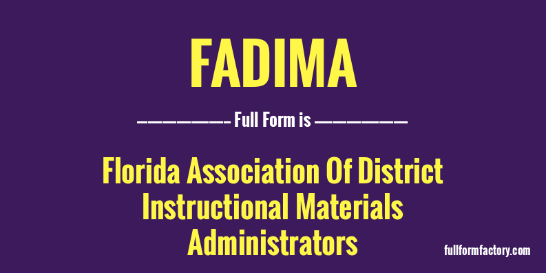 fadima-full-form