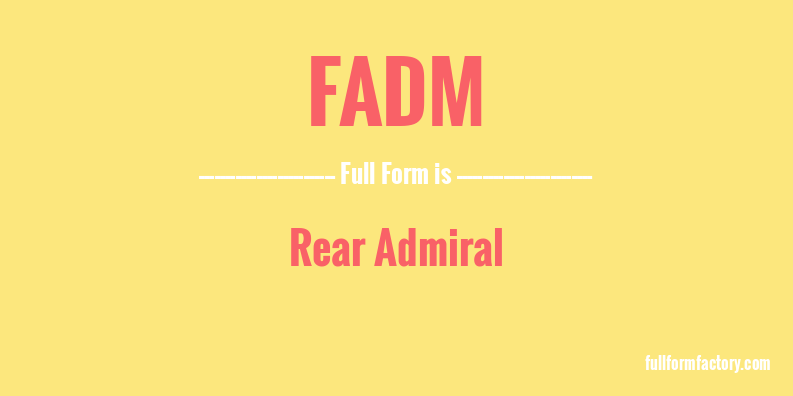 fadm-full-form