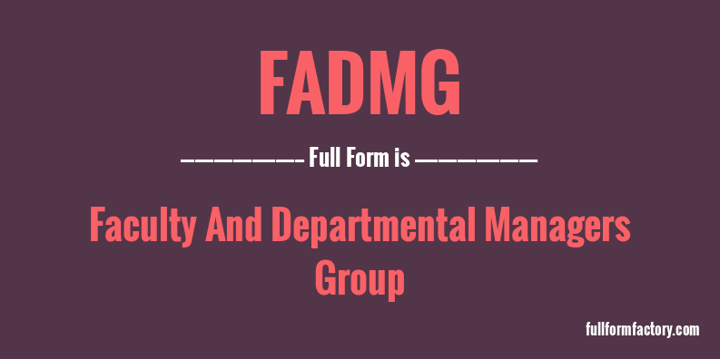 fadmg-full-form
