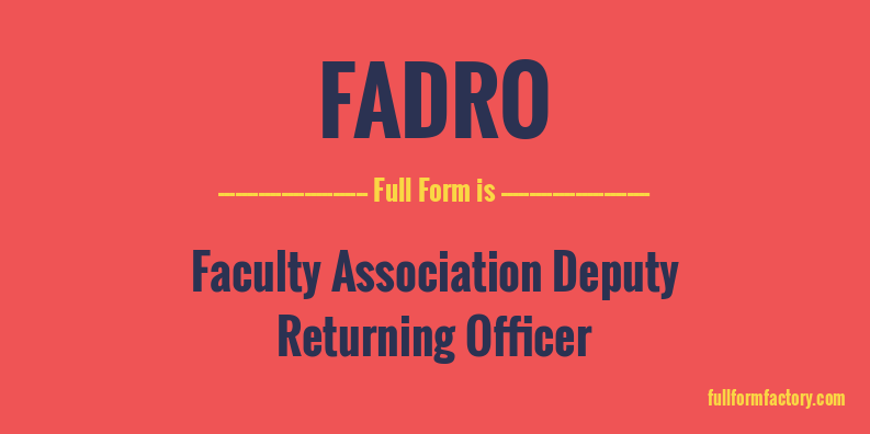fadro-full-form