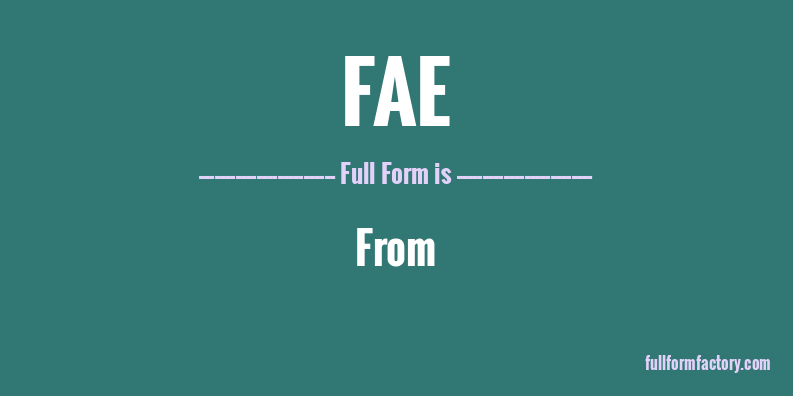 fae-full-form