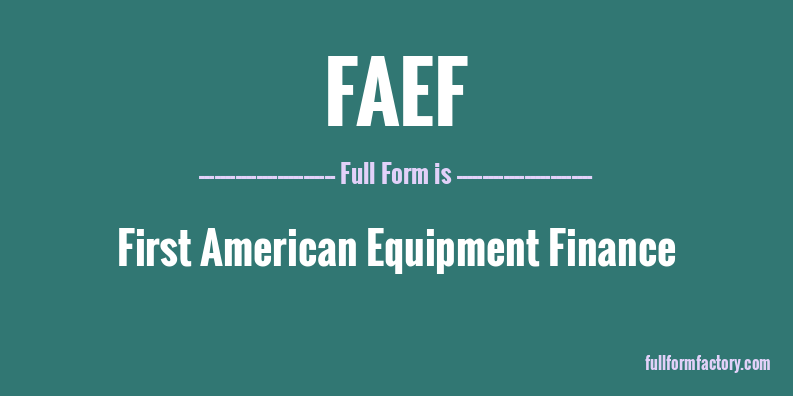 faef-full-form