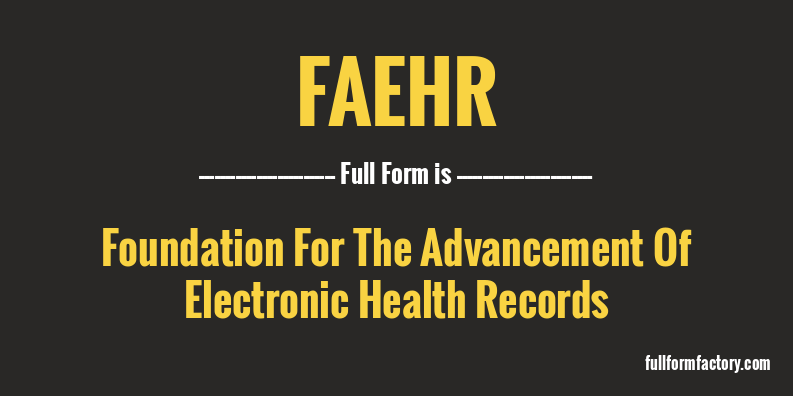 faehr-full-form