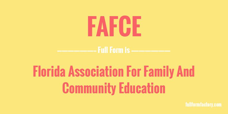 fafce-full-form