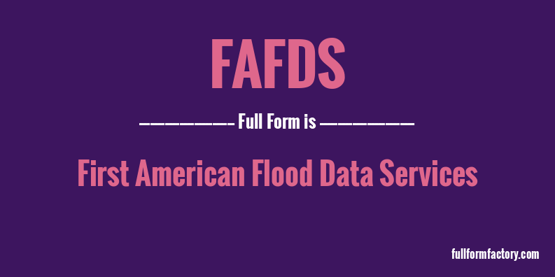fafds-full-form