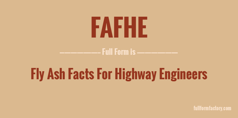 fafhe-full-form