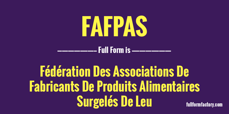 fafpas-full-form