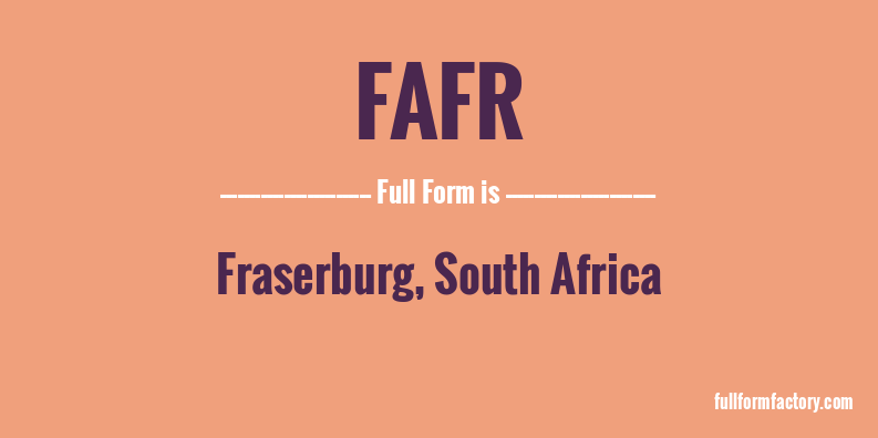 fafr-full-form