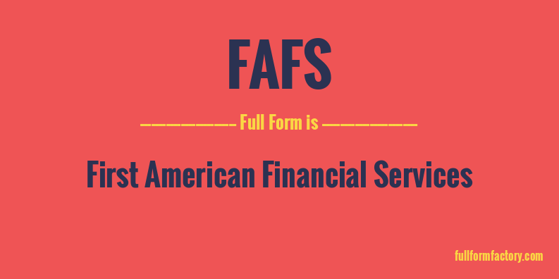 fafs-full-form