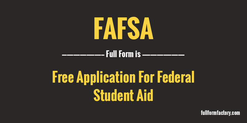 fafsa-full-form