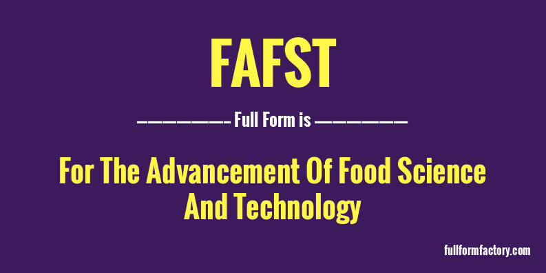 fafst-full-form