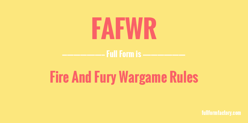 fafwr-full-form