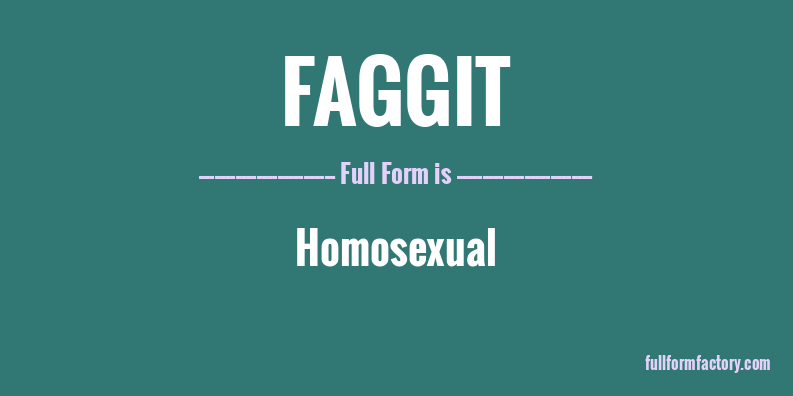 faggit-full-form