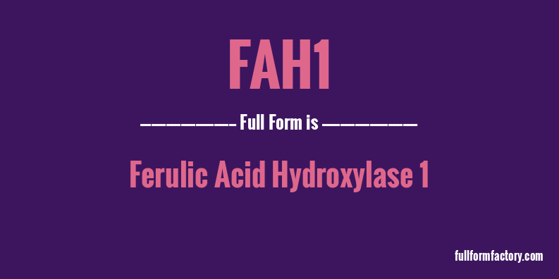 fah1-full-form