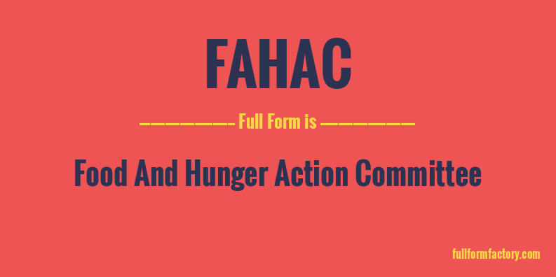 fahac-full-form