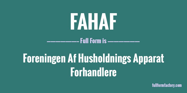 fahaf-full-form