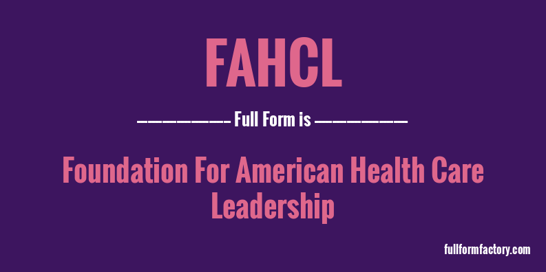 fahcl-full-form