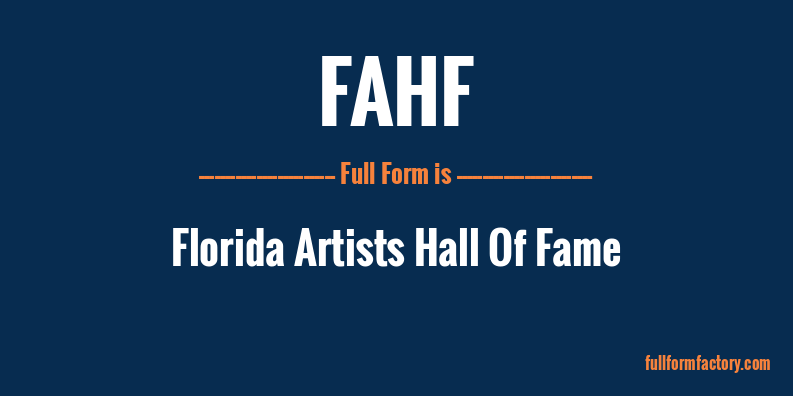 fahf-full-form