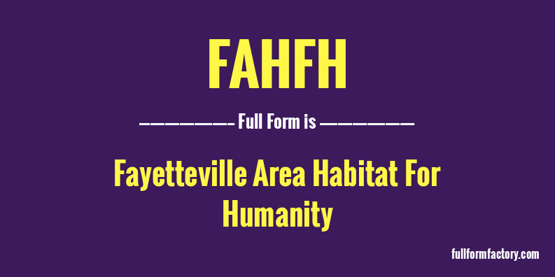 fahfh-full-form