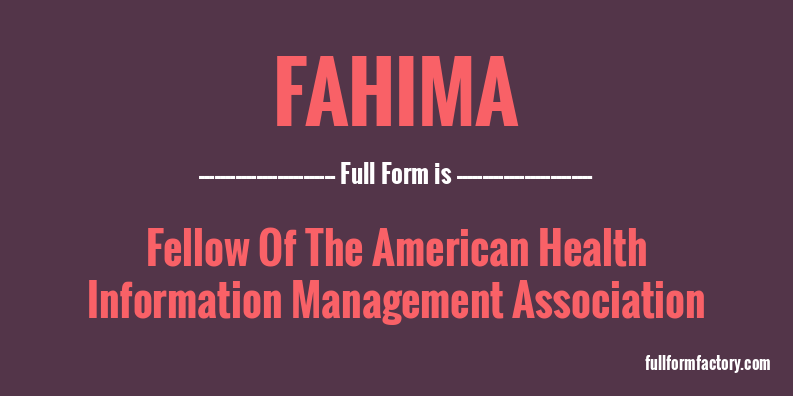 fahima-full-form