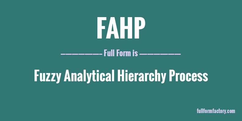 fahp-full-form