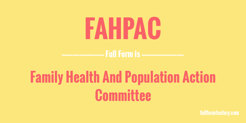 fahpac-full-form