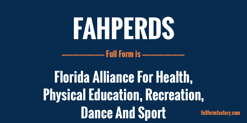 fahperds-full-form