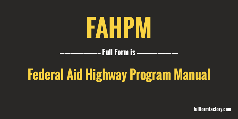 fahpm-full-form