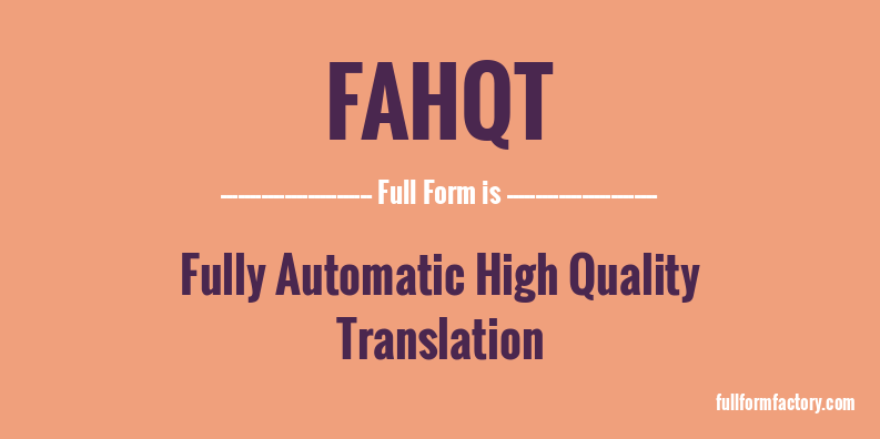 fahqt-full-form