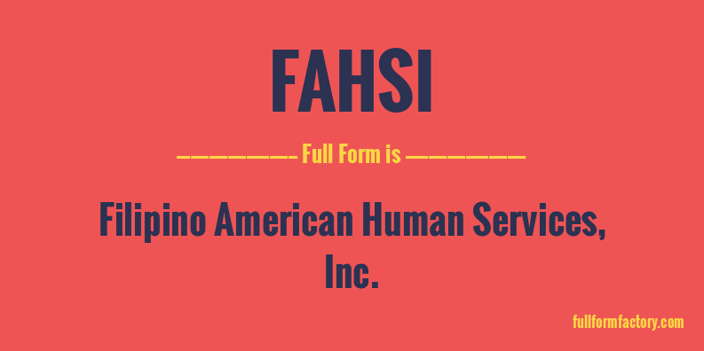 fahsi-full-form