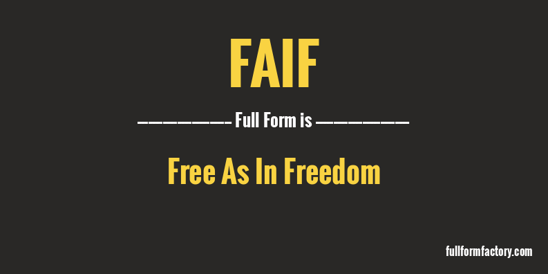 faif-full-form