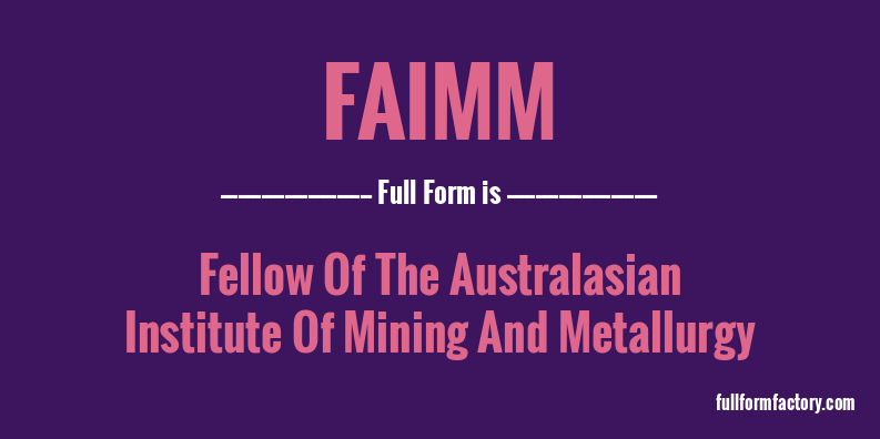 faimm-full-form