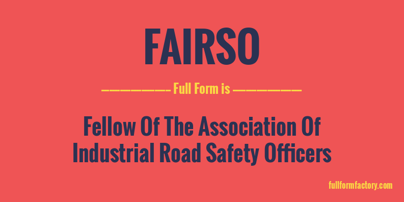fairso-full-form