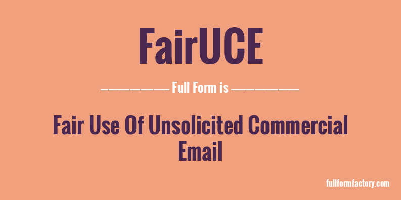 fairuce-full-form