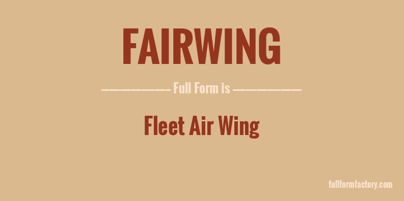 fairwing-full-form