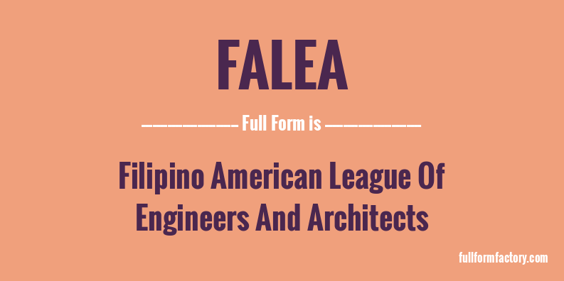 falea-full-form