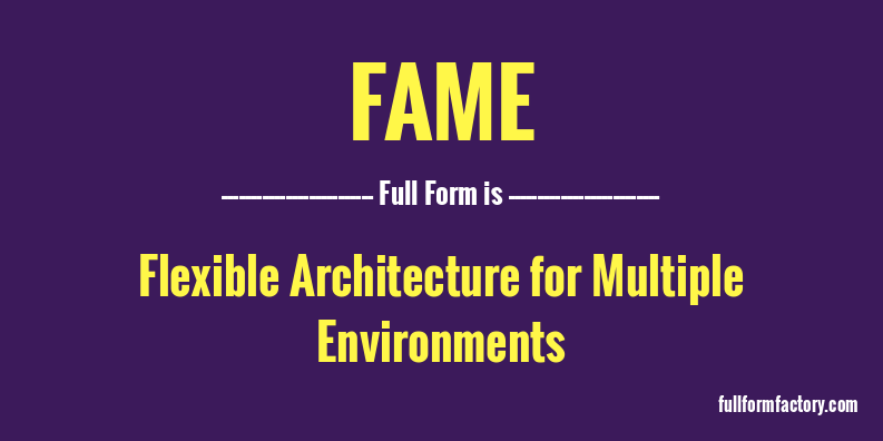 fame-full-form