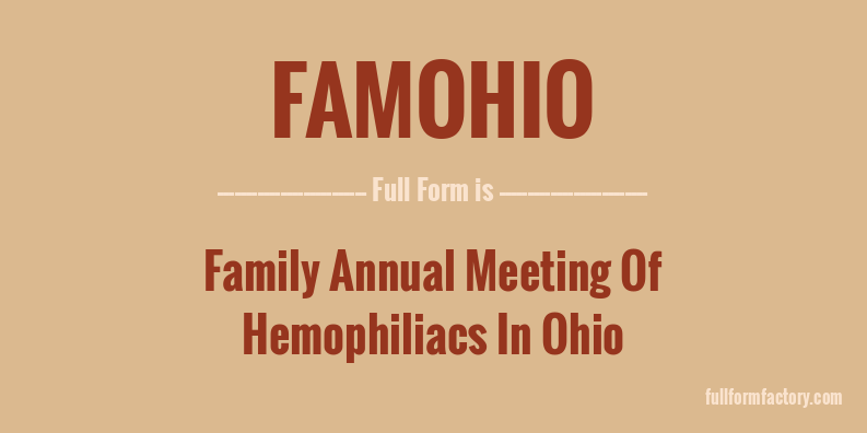 famohio-full-form