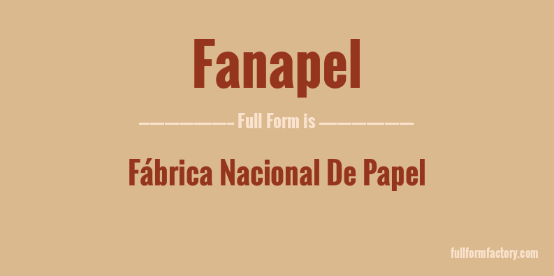 fanapel-full-form