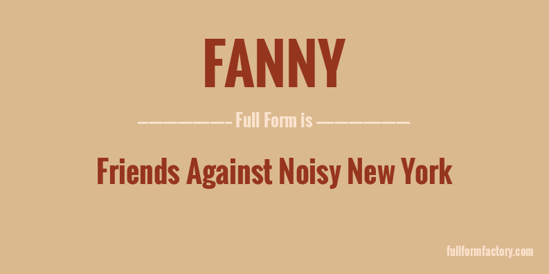 fanny-full-form