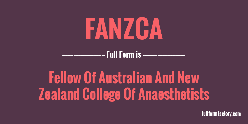 fanzca-full-form