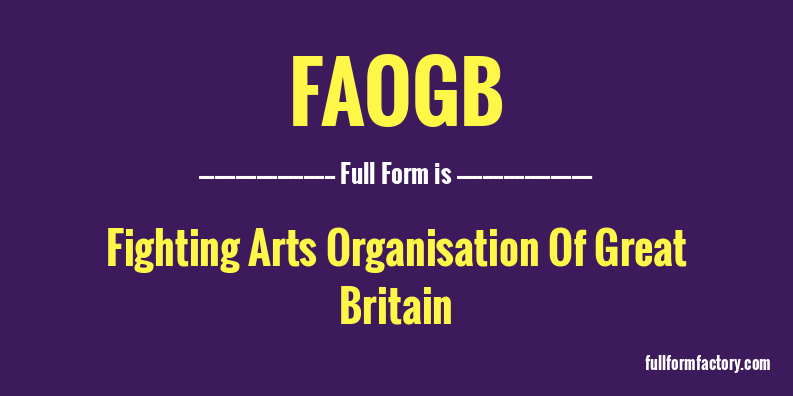 faogb-full-form
