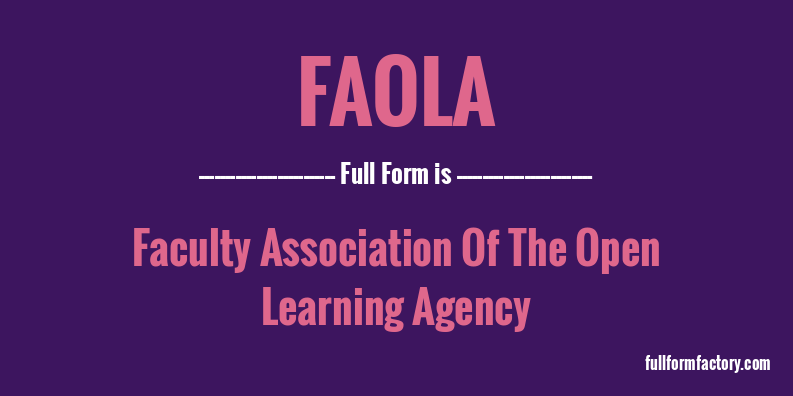 faola-full-form