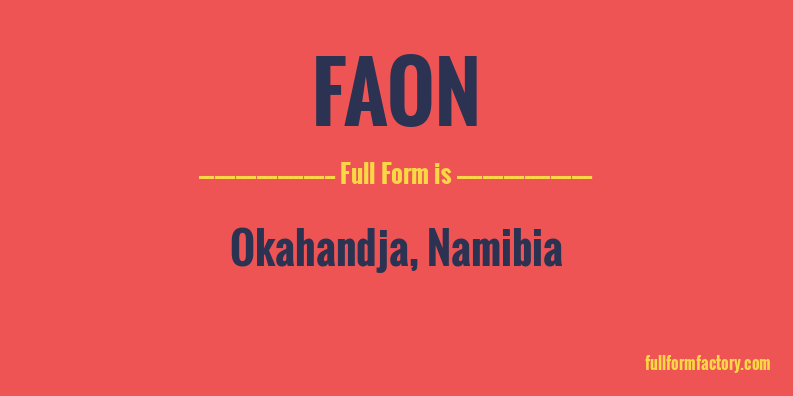 faon-full-form
