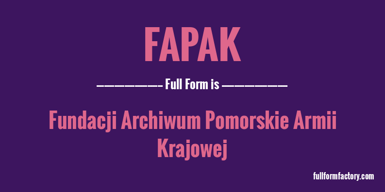 fapak-full-form